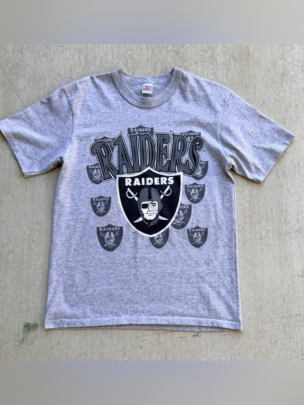 Vintage Raiders T Shirt 80s Garan Tag Single Stitch NFL Made In USA